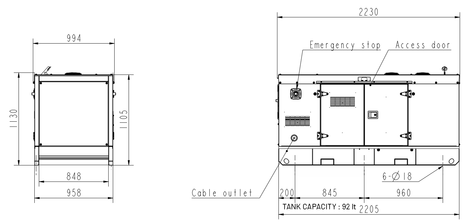 Kj Power Dimensions