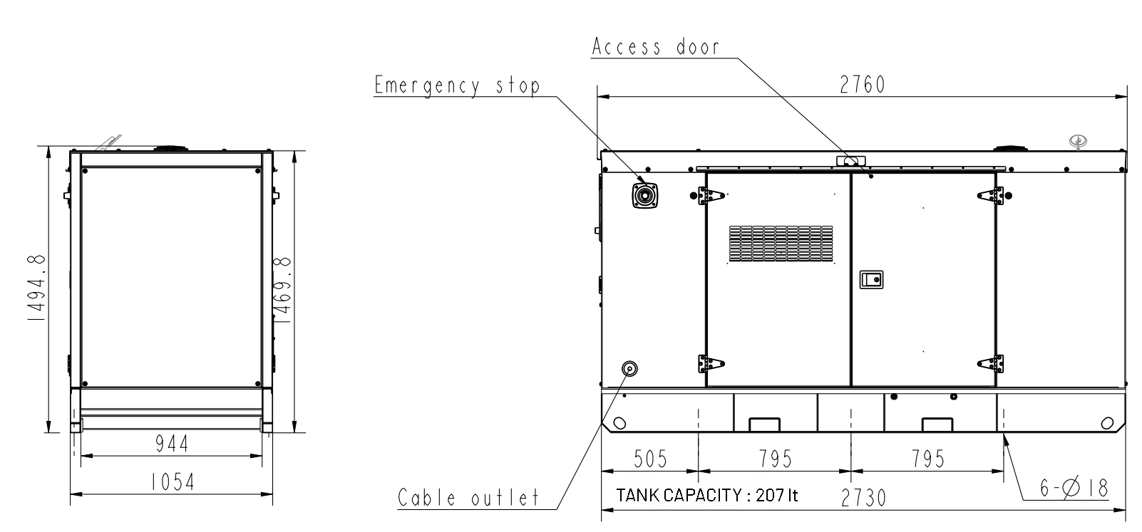 Kj Power Dimensions