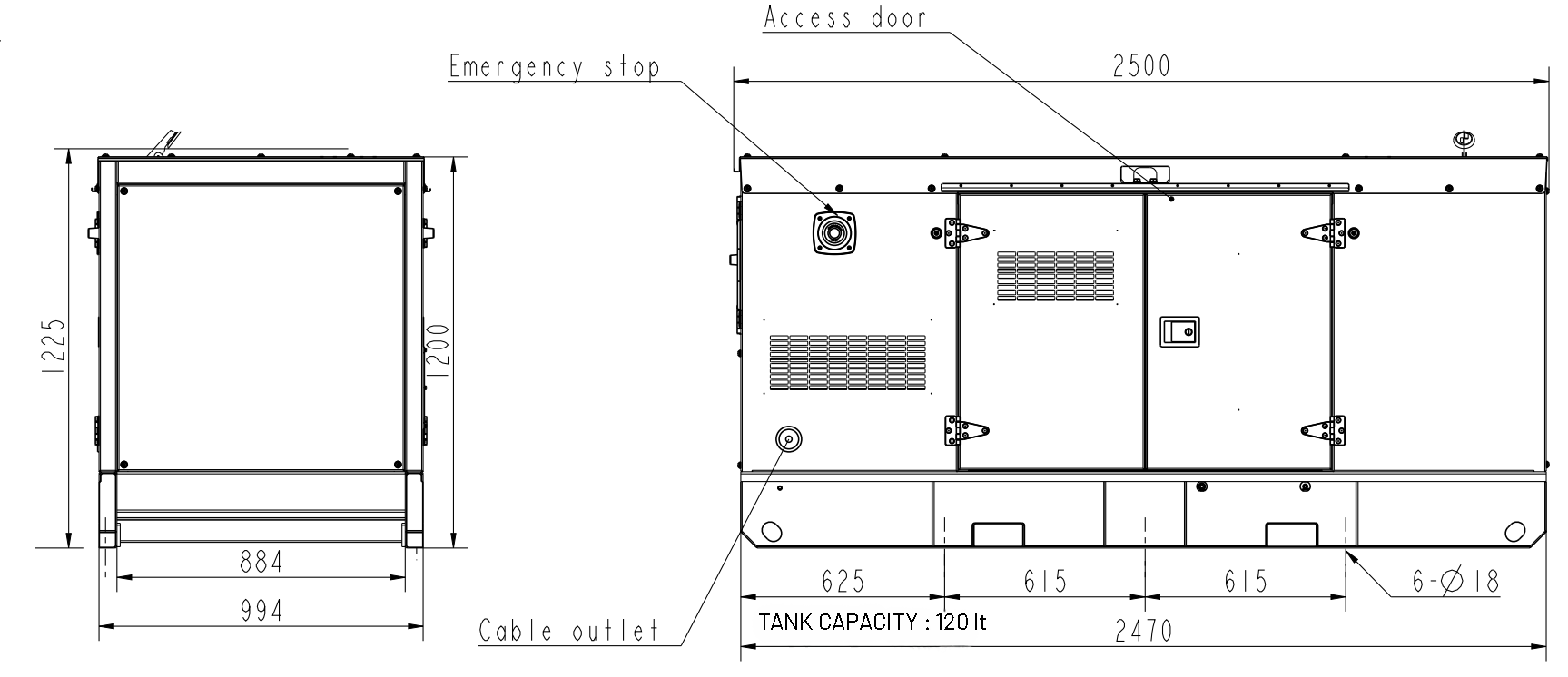 Kj Power Dimensions